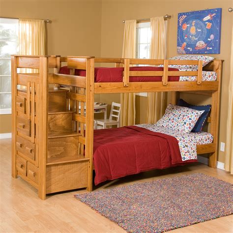 twin over twin bunk beds with stairs|twin bunk beds with storage.